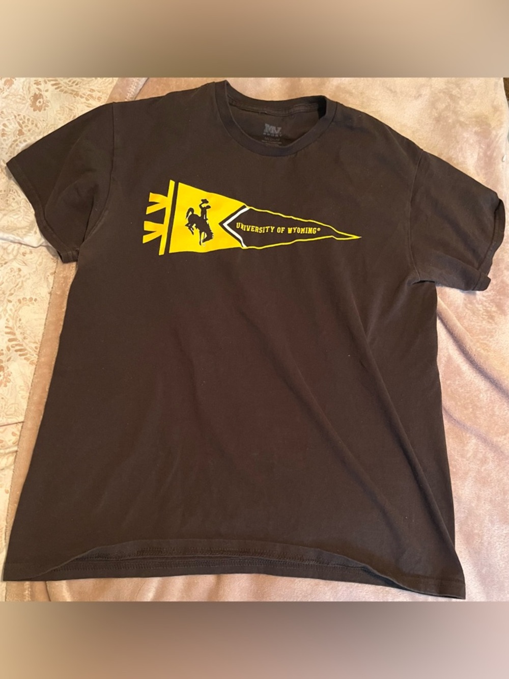 University of Wyoming Brown & Yellow Graphic T-Shirt